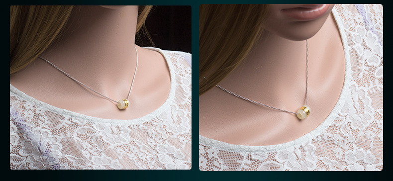 伊莱特时来运转吊坠女 黄金镶和田玉石 路路通玉坠转运珠 足金