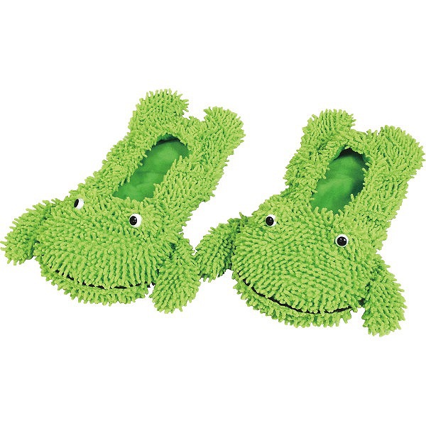 日本原单可爱卡通动物雪尼尔拖地鞋套懒人鞋套擦地拖鞋套拖把头套