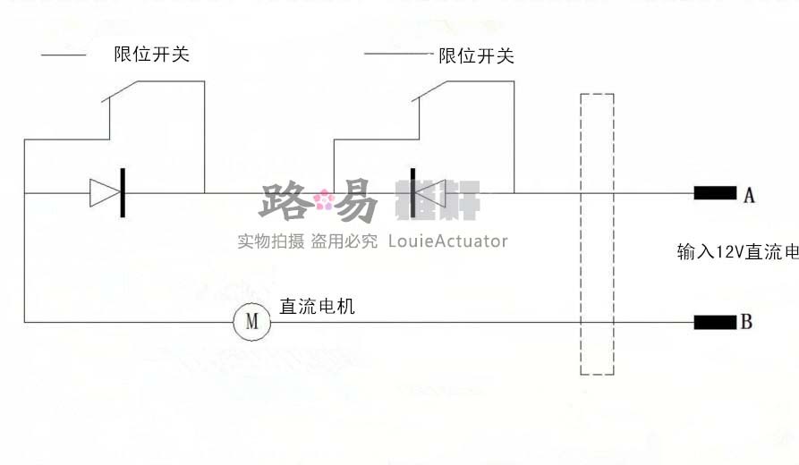 电动推杆安装示意图图片