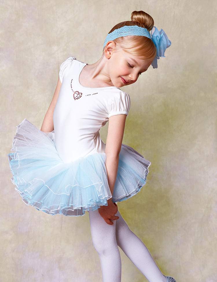 2015新款童装 欧美女童芭蕾舞表演服 儿童训练服