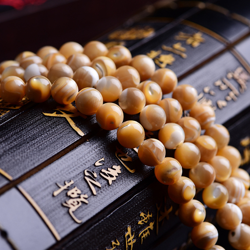 莎菲 天然 灰贝 圆珠 半成品 配珠 串珠 散珠子 diy批发