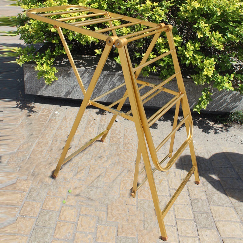 特价批发折叠落地晾衣架地摊架 伸缩不锈钢晾晒架衣架 衣架