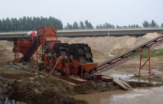 风化砂洗砂机工艺现场111