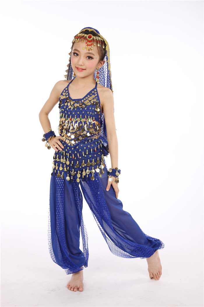 六一新款儿童肚皮舞演出服装 幼儿园印度舞表演套装 女童舞蹈服