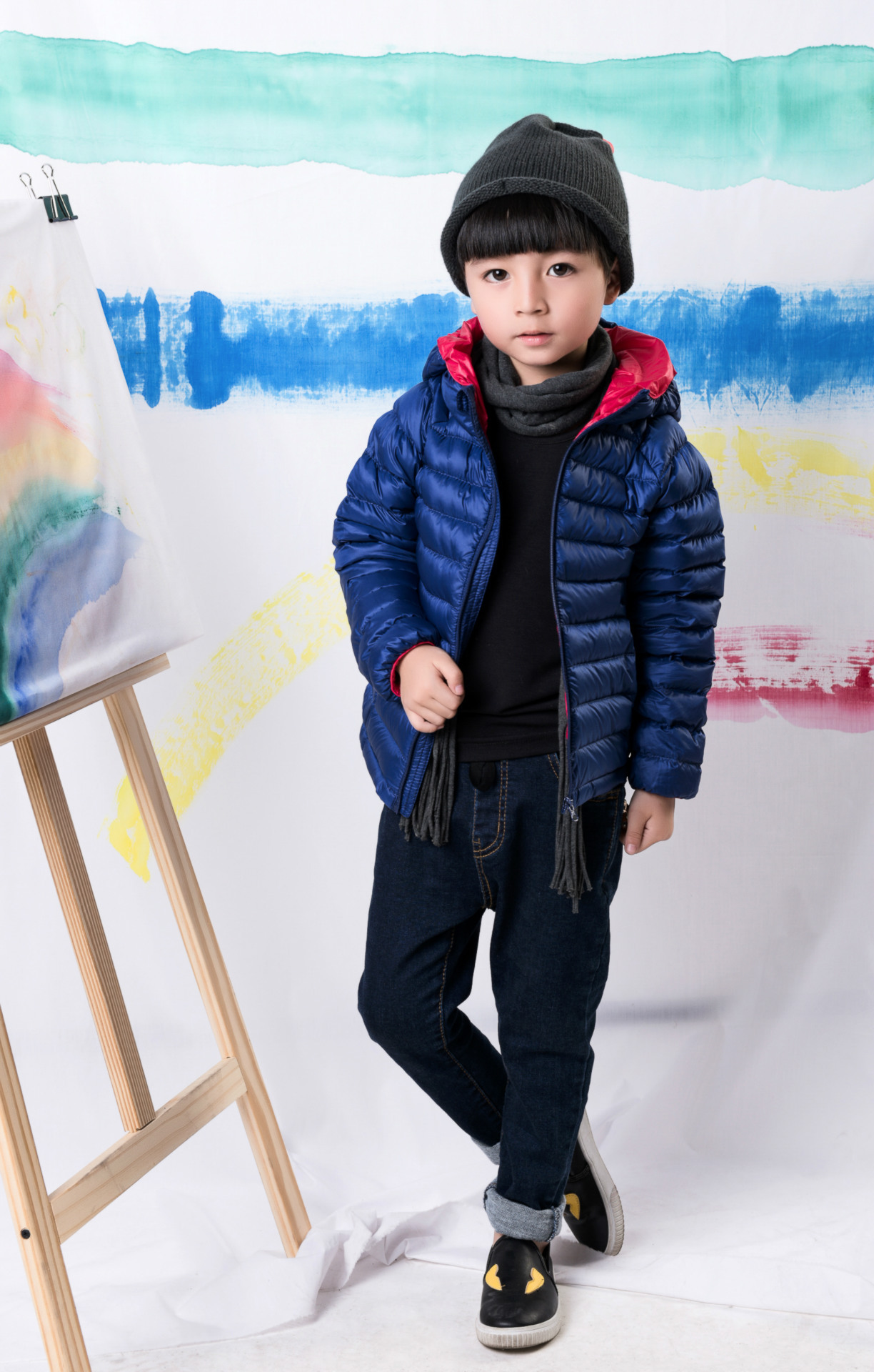 童装2015新款秋冬装韩版 男童中大童羽绒服超轻外套薄款 儿童冬款
