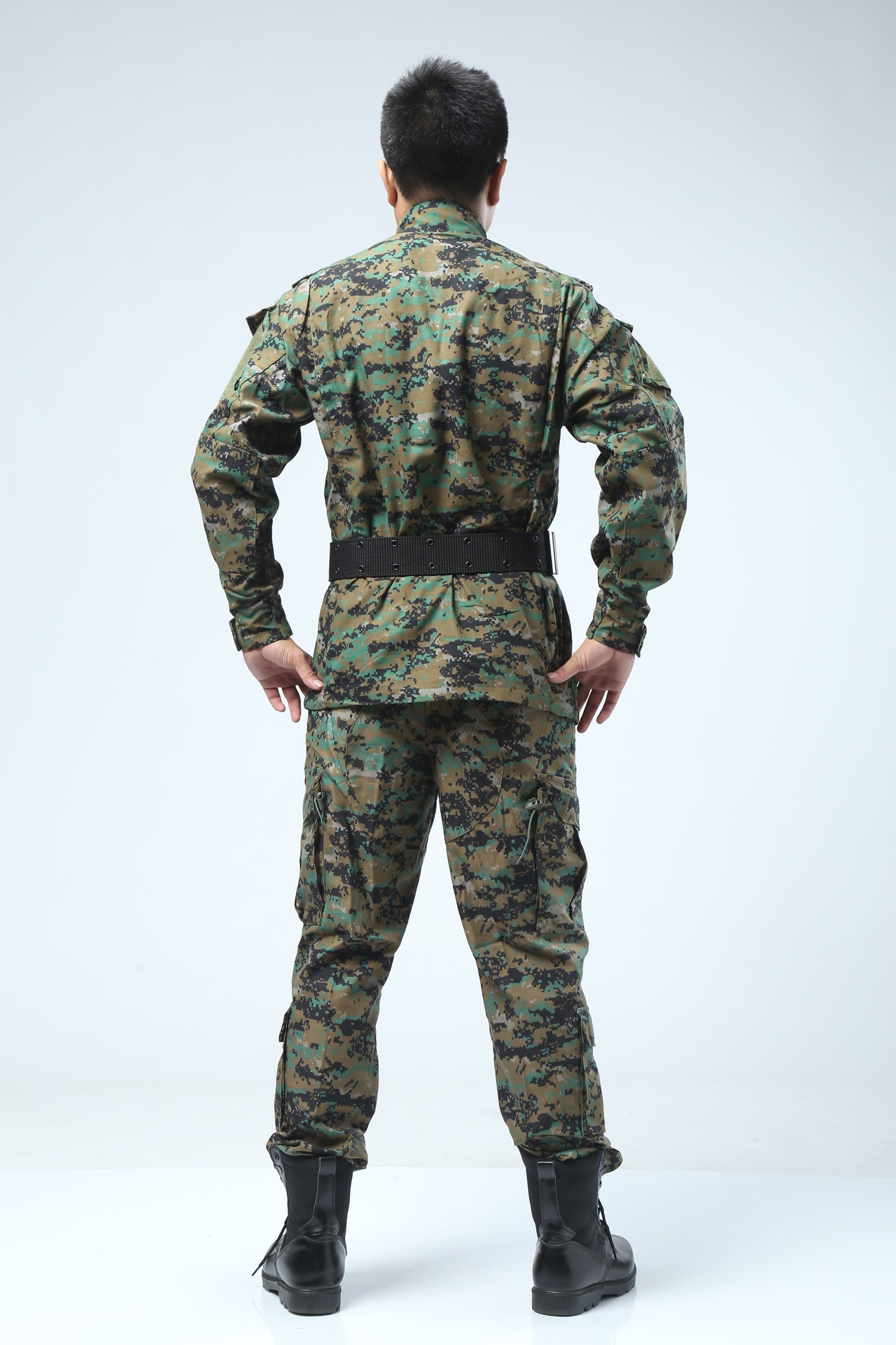 厂家直销户外丛林迷彩军训服作训服 cs军迷装备美军丛林迷彩服