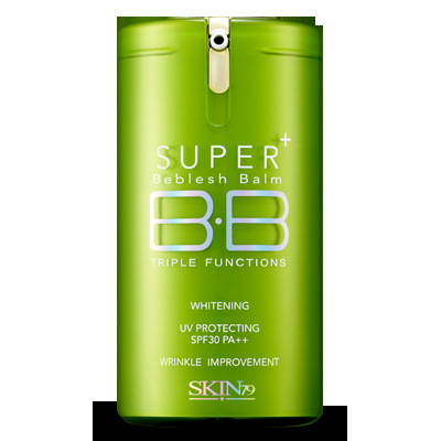 韩国skin79绿桶干爽丝滑感防晒bb霜40ml 裸妆遮瑕spf30