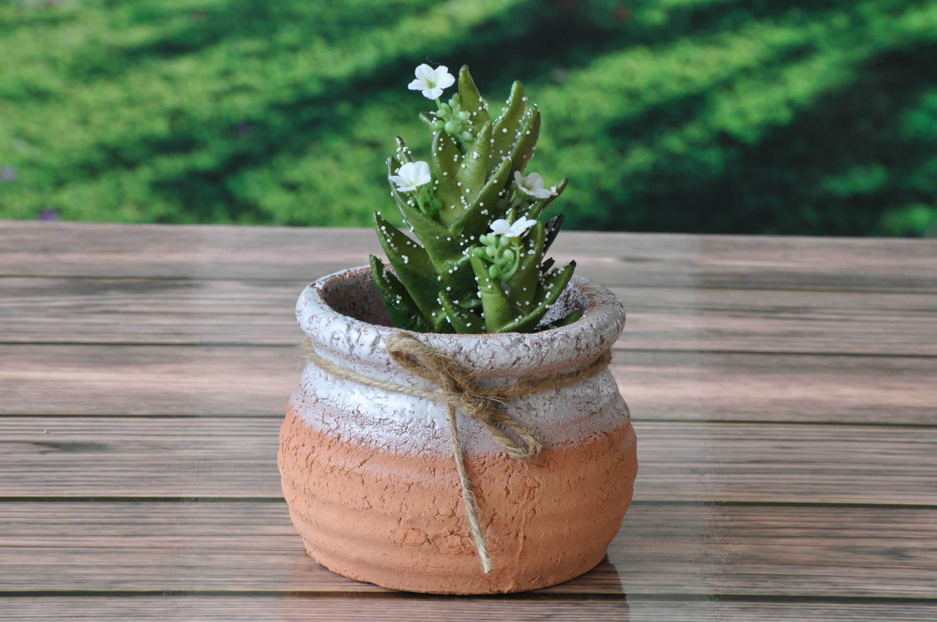 手捏手工陶瓷花盆 迷你多肉花盆 工艺品摆件 植物盆栽花器qt84