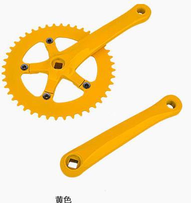 厂家直销 山地车牙盘曲柄 自行车方孔牙盘曲柄 左边单独曲柄