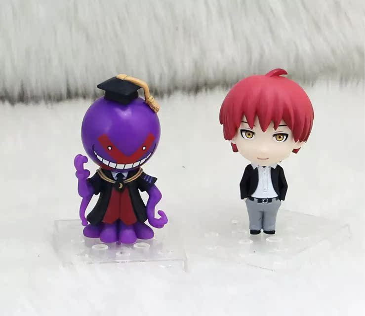 动漫手办模型 10款暗杀教室 杀老师 赤羽业 茶友 潮田渚 q版盒蛋