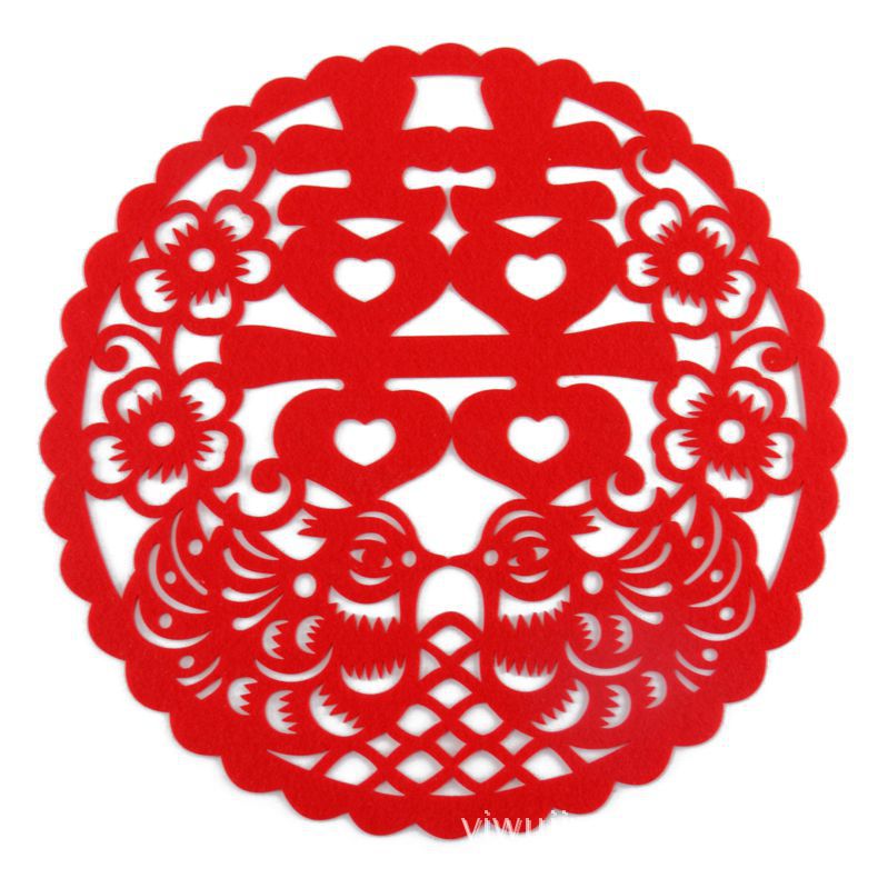 婚庆用品 结婚喜字 大号创意定制婚房布置 无纺布剪纸喜字贴窗花