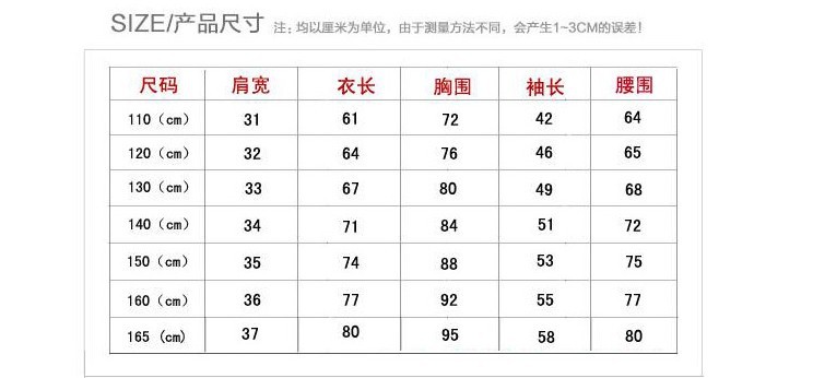 儿童羽绒服120码充绒量图片