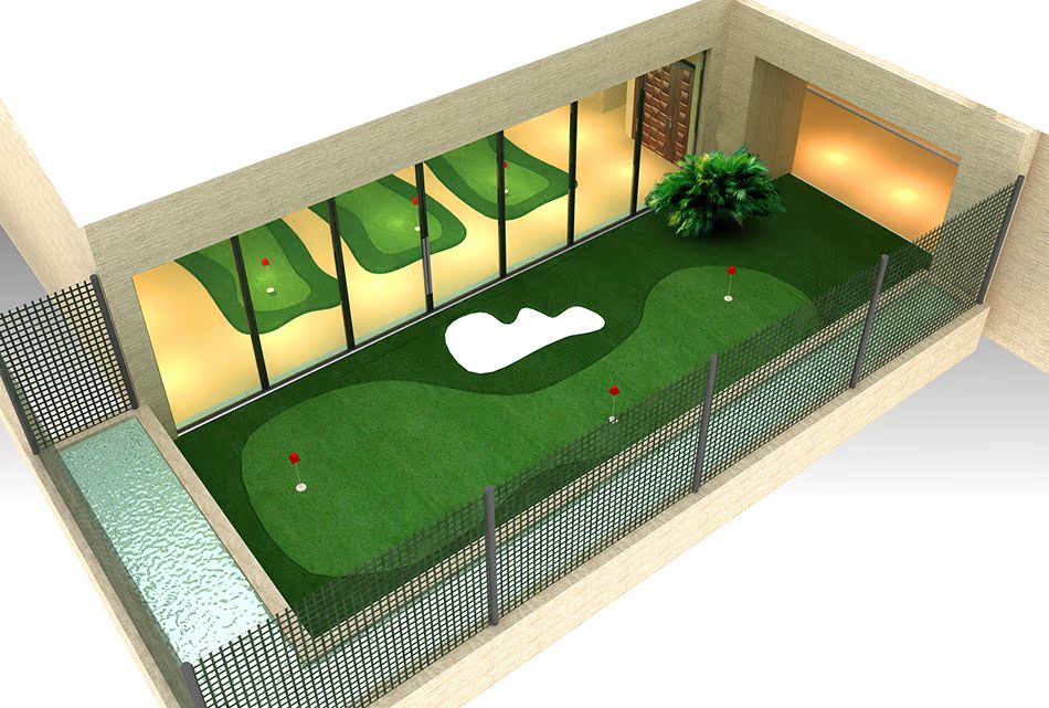 进口人工草皮仿真果岭 拟真果岭 高尔夫果岭工程施工