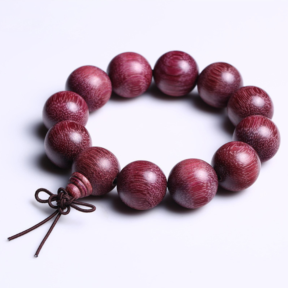 岱之檀 巴西紫罗兰手串 玫瑰紫檀佛珠 紫心苏木佛珠手链 佛珠手串