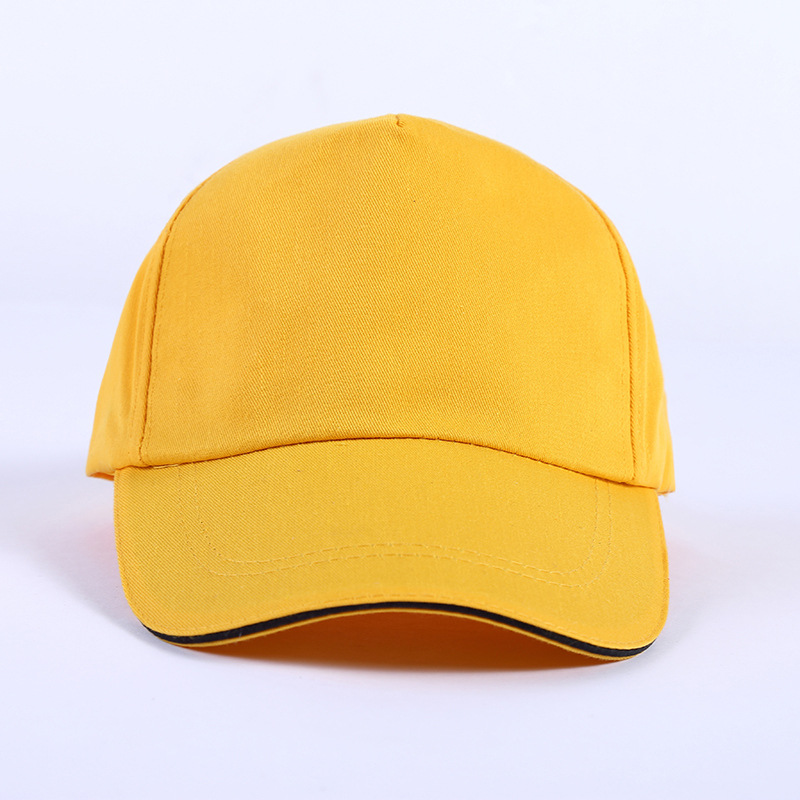 2016批发纯色夹边棒球帽 hiphop平沿帽嘻哈韩版街舞帽子滑板帽男