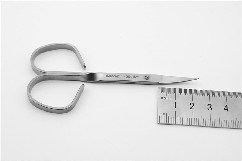 眼科手术剪10cm简式 弯尖头 手外科显微器械 上海金钟手术器械厂