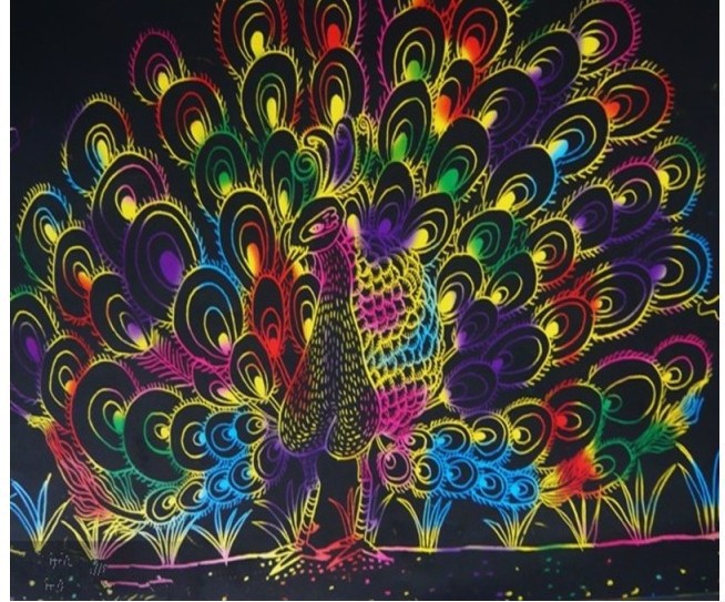 批发 画儿8k/16k/4k炫彩刮画纸彩色刮蜡纸儿童绘画纸安全无毒