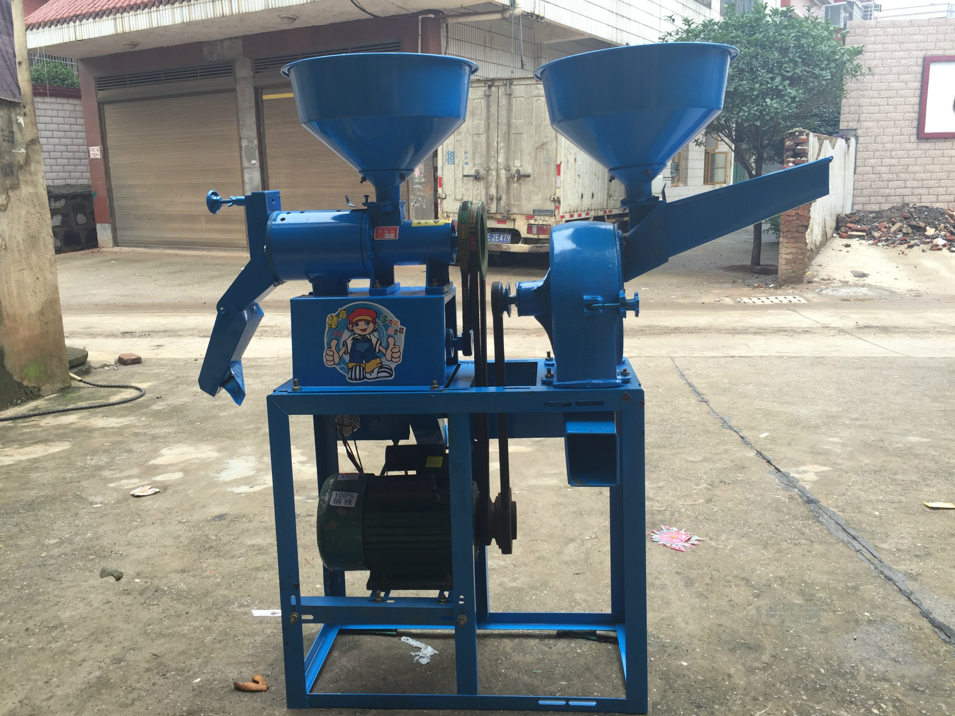 一件代发全自动40傻瓜式碾米机 小米去皮饲料粉碎机磨浆磨粉.