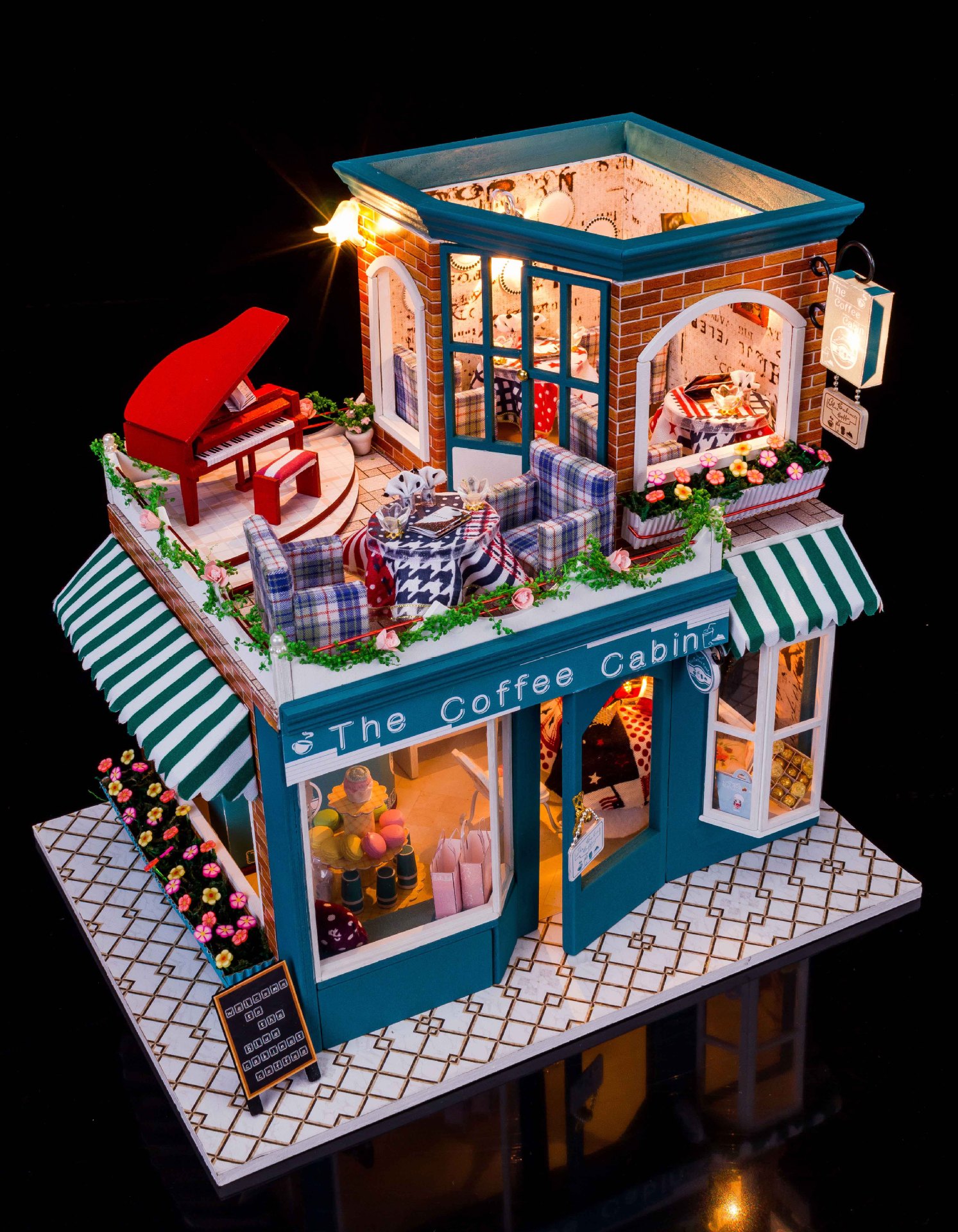 品有限公司 供应信息 建筑模型 弘达diy小屋 好久不见 创意玩具模型