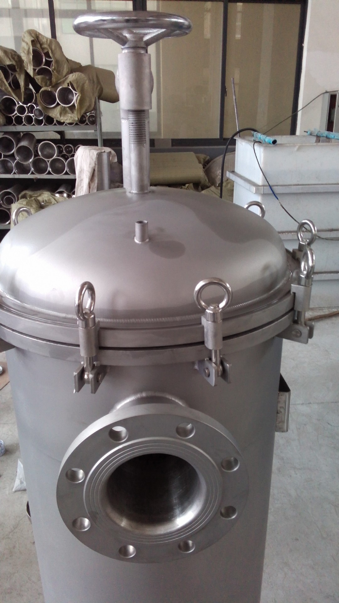 上海滤凯厂家直销多袋式过滤器/大流量过滤器/布袋过滤器3p2s固液分离