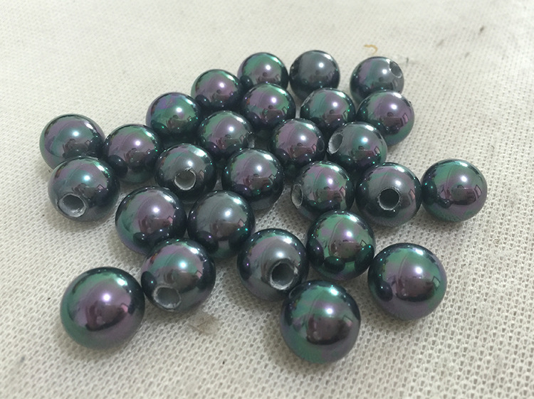 【灯火阑珊】14mm珍珠母贝散珠大孔珠饰品配件多色可选现货批发