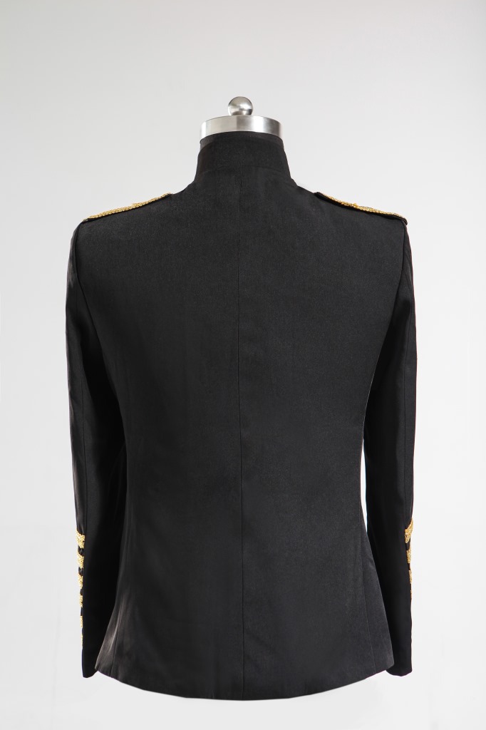 欧美跨境专供外贸男装主持人礼服宫廷大帅西装演出服镶钻舞台表演