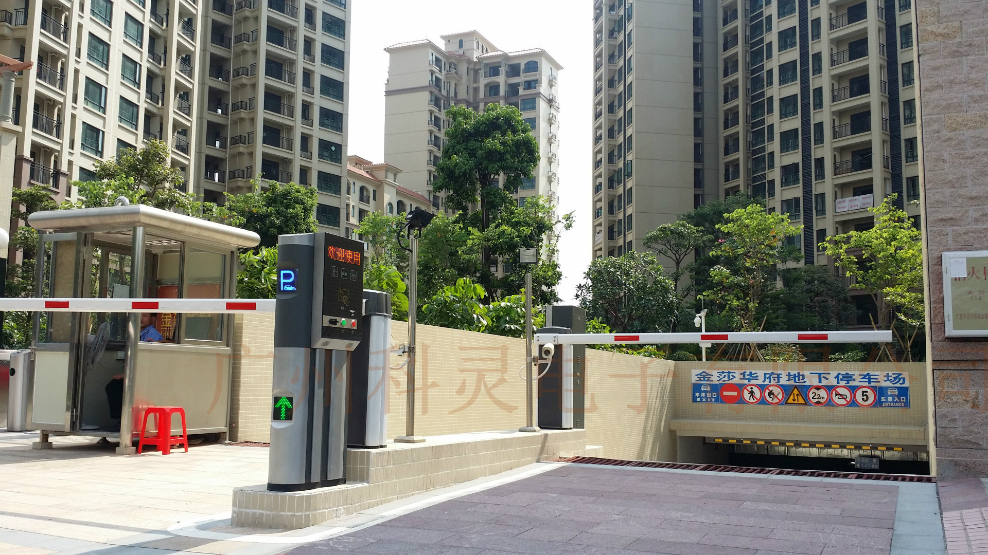 厂家直供 花都小区治安岗亭 klgt-302方型保安岗亭 304不锈钢材质