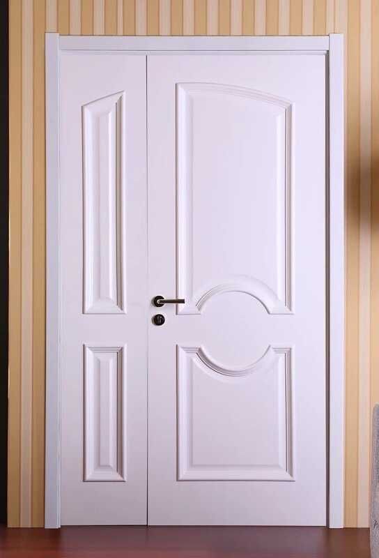 百世森发木门 套装门 简约欧式实木复合子母门