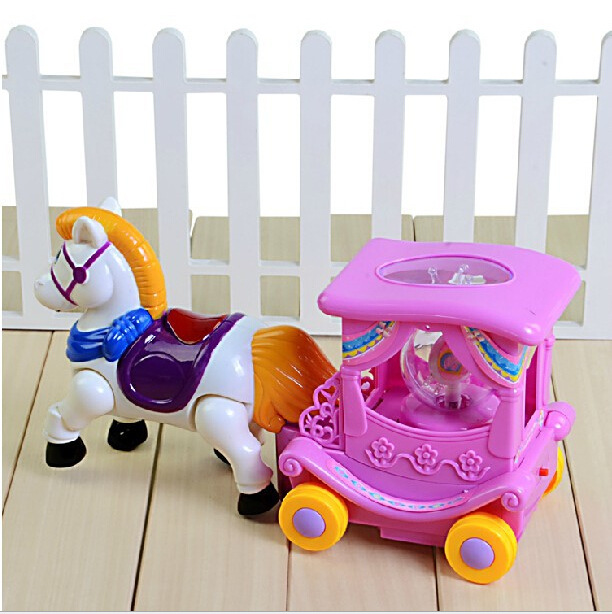创发7733电动万向奇幻马车 电动万向卡通小马车 电动玩具批发