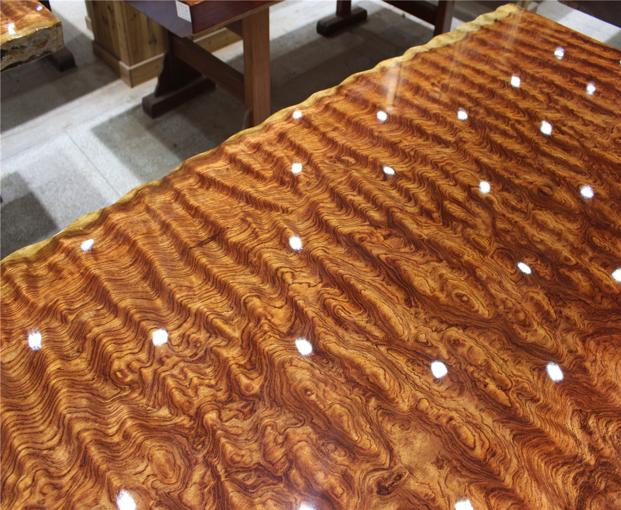 非洲红黄花梨木茶桌 红贵宝巴花会议桌 100%正宗巴西花梨木大板