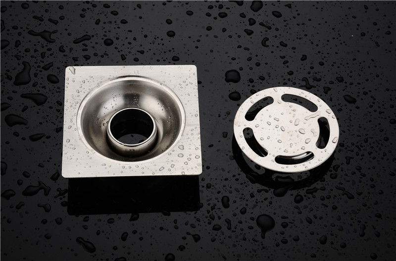 厂家直销 地漏单用 不锈钢新款拉丝这款地漏 自封 水暖五金批发