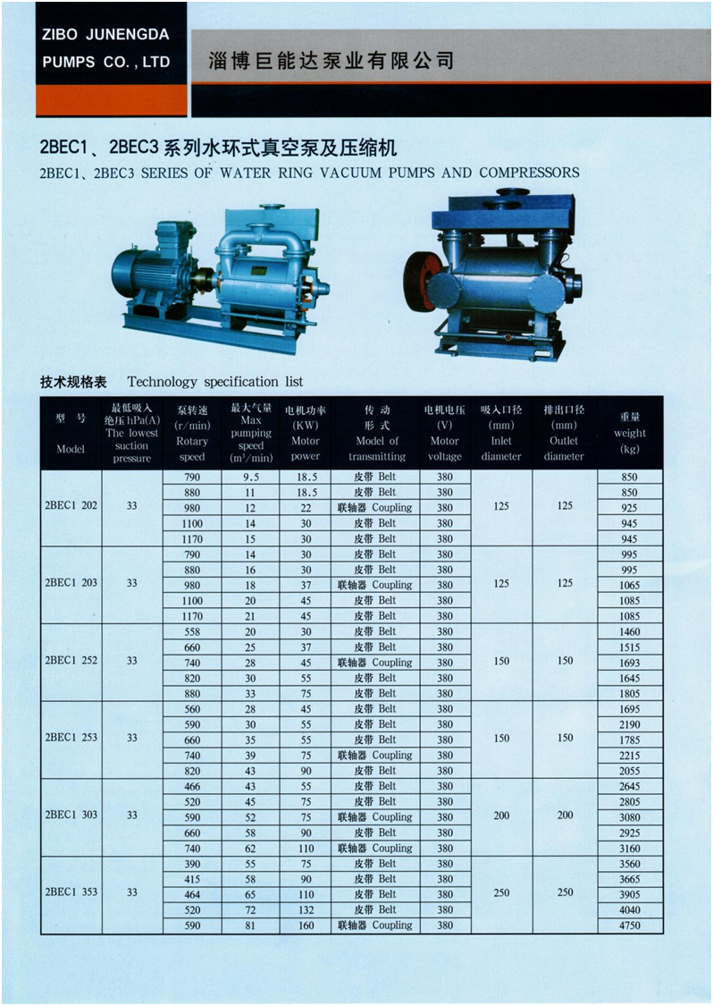 厂家直销2bec1-203(2be203)气体输送专用水环真空泵不锈钢-泵业产业网