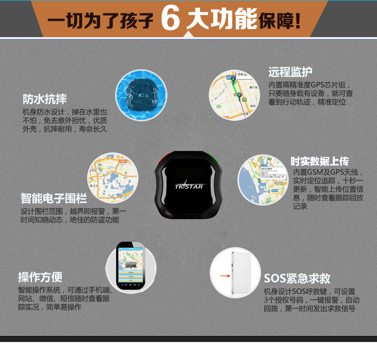 【微型儿童老人宠物追踪防丢失小孩定位器汽车