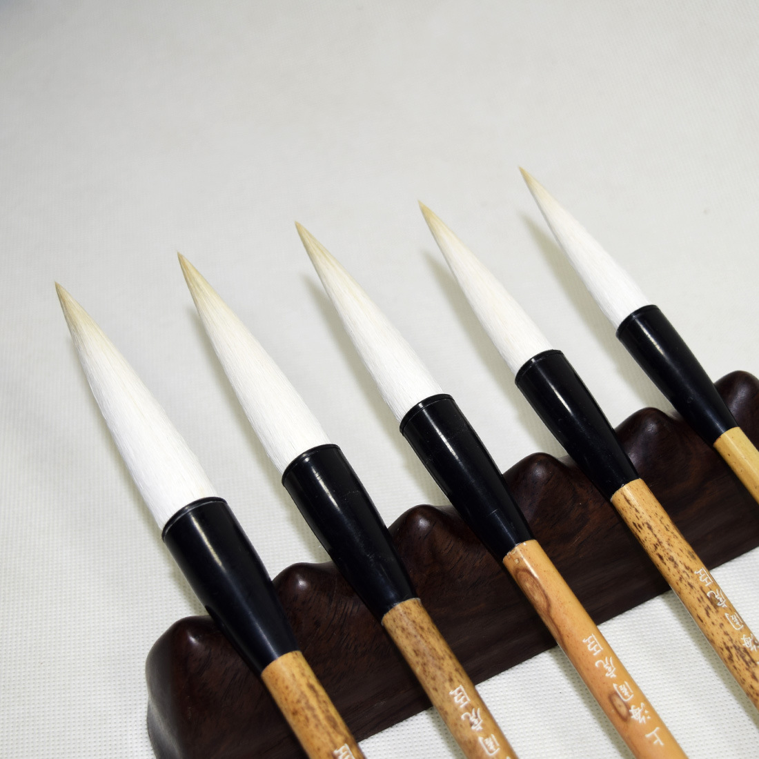 正品上海周虎臣毛笔福禄寿喜庆精品羊毫笔套装礼品笔书画提笔批发