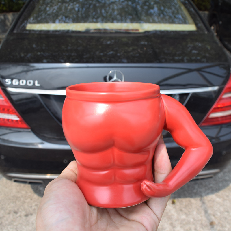 新品上市 肌肉男杯 猛男马克杯 肌肉咖啡杯 陶瓷杯 杯子 厂家直销