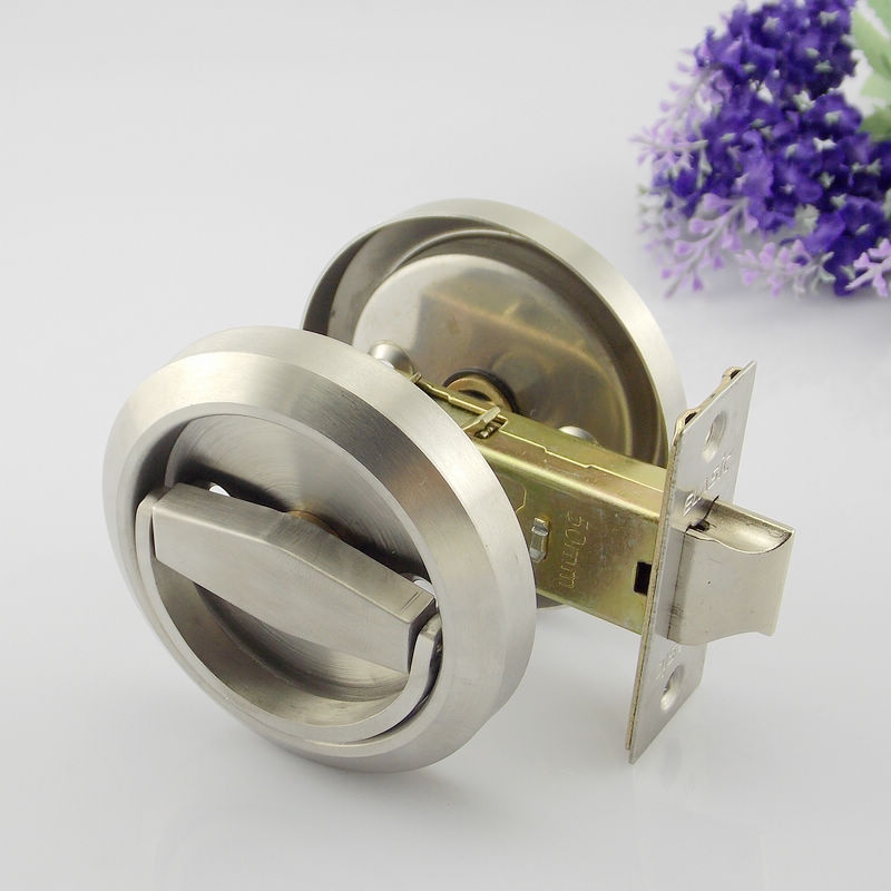 304不锈钢双面隐形门锁背景墙暗门锁隐藏暗藏式门锁拉环锁双面锁