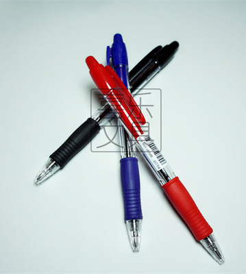 pilot百乐bpgp-10r 舒适握胶 按动圆珠笔 0.7mm