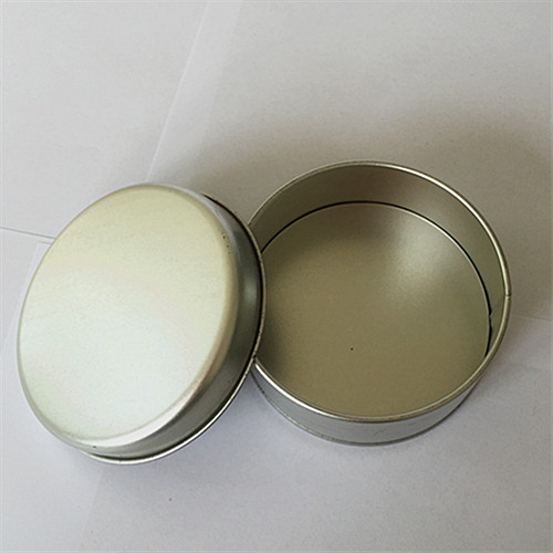 供应马口铁本色圆罐磨砂铁白铁皮通用包装锡罐 tinbox 8.5x4.5cm