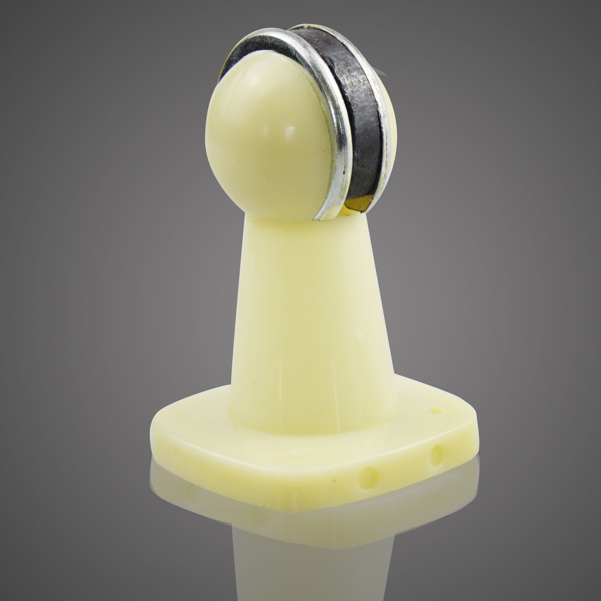 磁性门阻 门吸白色棕色 塑料磁吸