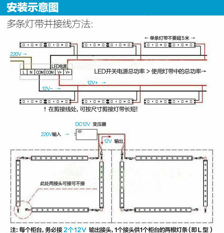 led灯带驱动电源12vled灯开关电源12w-800w变压器稳压器恒压源
