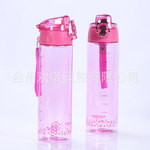 塑料便携水杯 无异味防漏茶杯 随手杯 时尚运动水壶 情侣杯600