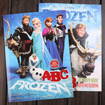 disney迪士尼 frozen冰雪奇缘艾沙数字字母儿童填色本画册说明书