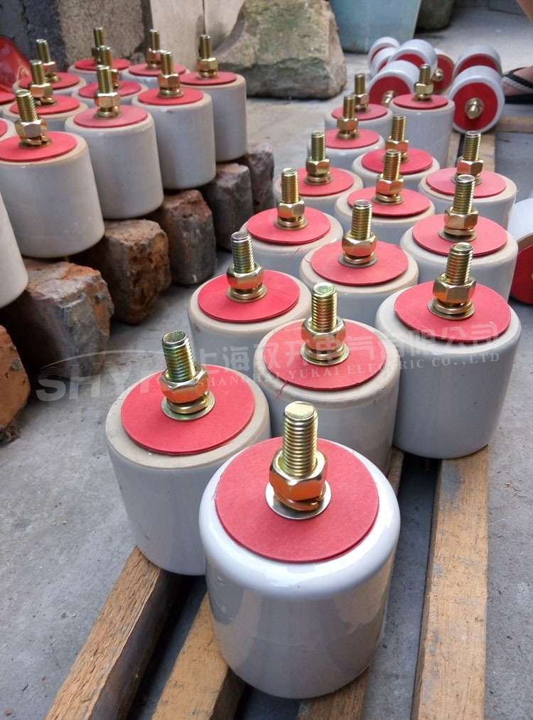 wx-01支柱绝缘子75*75mm行车低压电车绝缘瓷瓶螺杆m12 m10