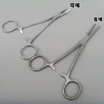 包邮医用不锈钢持针器/钳 止血钳 弯头直头 手术钳血管钳宠物拔毛