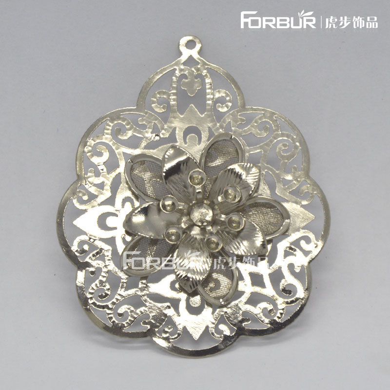 饰品工艺品配件 定做大铁花 焊接立体铁花 铁艺配件相框-阿里巴巴