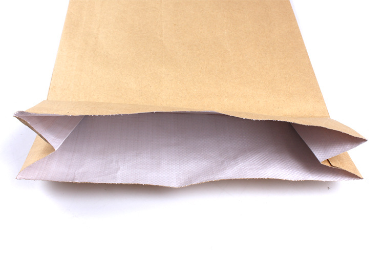 牛皮纸塑复合袋 加工定制彩印 食品袋 白牛皮纸化工袋 环保45*75-塑料