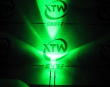 3MM 白发绿 绿色LED 发光管 绿灯 绿光 超高亮 纯绿 翠绿 长脚