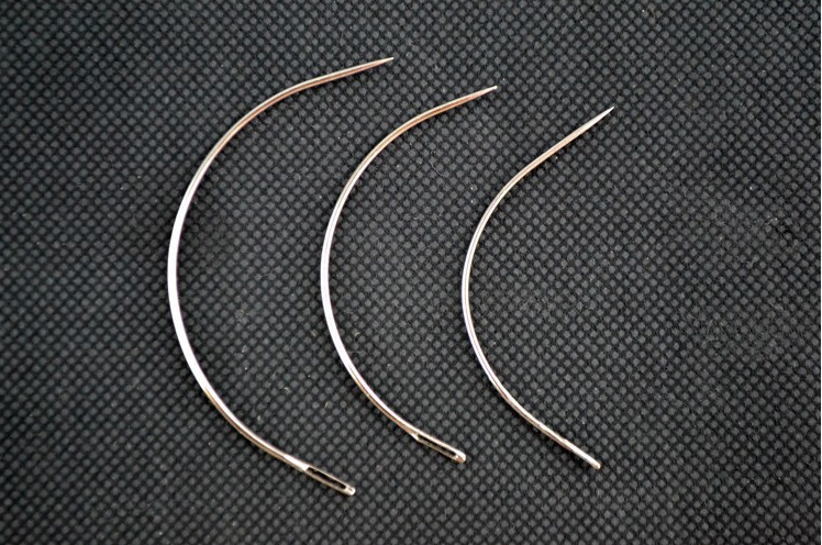 12只装 假发编织专用c针 弧形弯针 68/75/90mm diy手工具批发