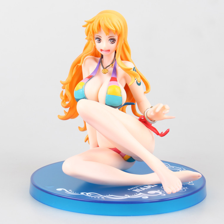 嘉致动漫 海贼/王 pop 泳装娜美 坐姿水着手办