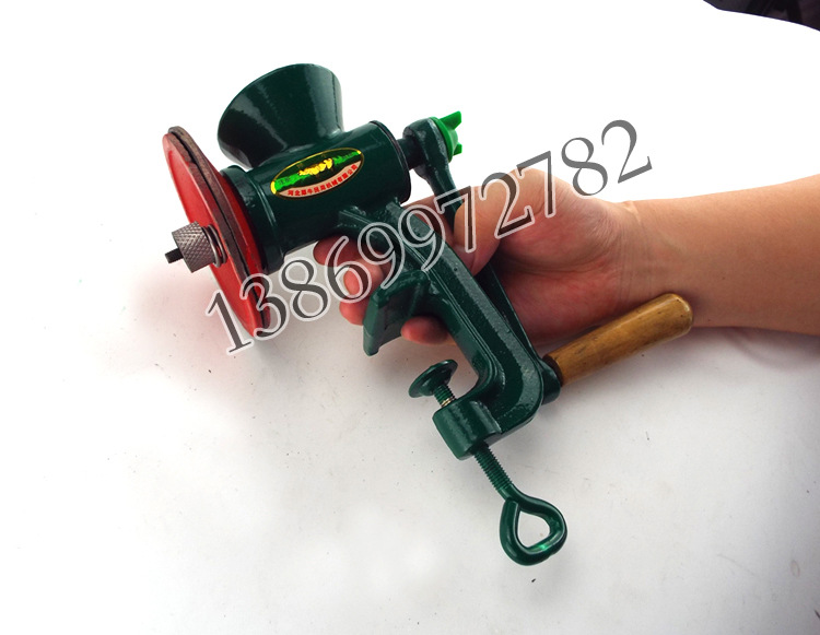 铸铁家用磨粉机手摇绞磨机手动研磨器小型研磨机绞肉机磨碎机